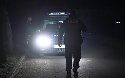 Policja na terenie miejscowości Przewodów w woj. lubelskim