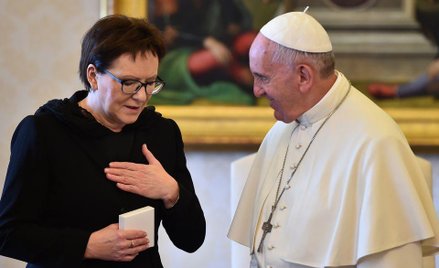 Spotkanie premier Ewy Kopacz z papieżem Franciszkiem
