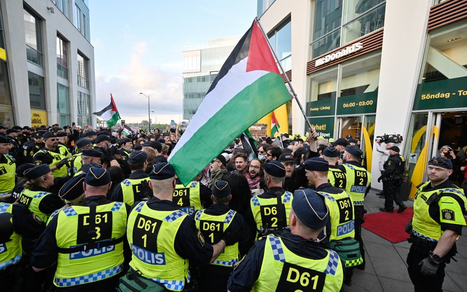 Protesty propalestyńskie w Malmö