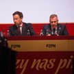 Prezes Polskiego Związku Piłki Nożnej Cezary Kulesza (P) i Sekretarz Generalny Łukasz Wachowski (L),