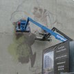 Mural na kamienicy przy Dzielnej 72