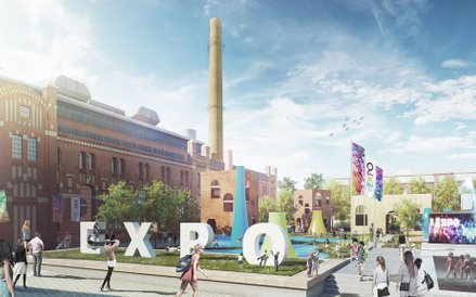 Tereny, na których miałaby się odbyć wystawa, są częścią Nowego Centrum Łodzi.