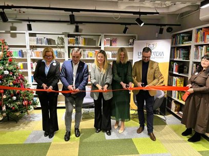 W otwarciu Ursynoteki wzięli udział wiceministra MSWiA oraz władze dzielnicy Ursynów