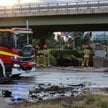 Miejsce wypadku w rejonie Ronda Zesłańców Syberyjskich w Warszawie, 5 lipca