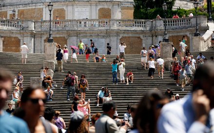 Schody Hiszpańskie w Rzymie