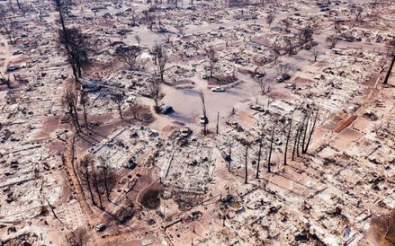 2. Po pożarze w Santa Rosa w Kalifornii.