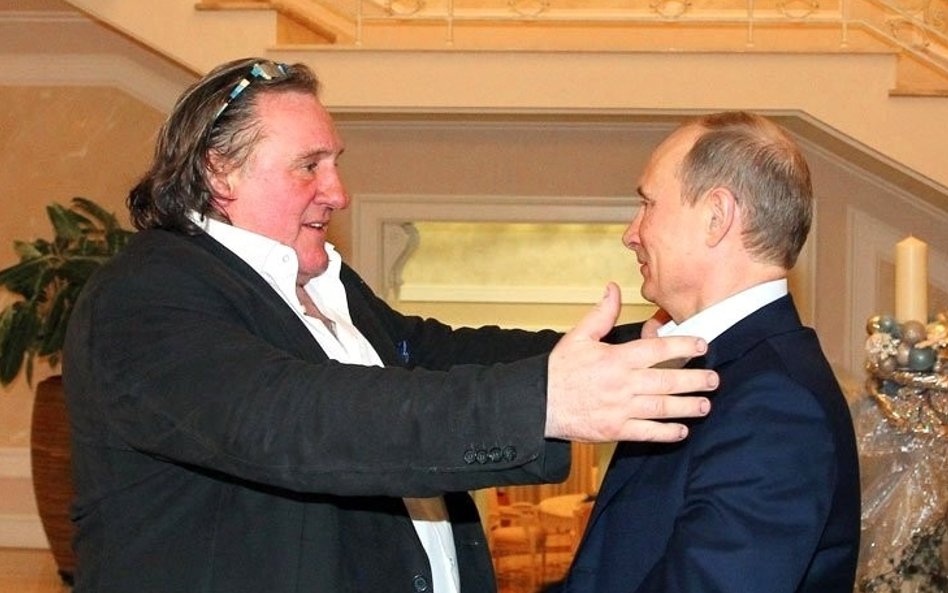 Gérard Depardieu z Władimirem Putinem w 2013 roku