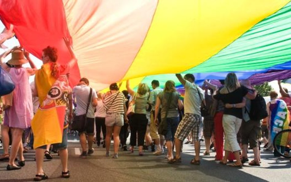 Środowiska homoseksualne (tu podczas parady latem 2010 r. w Warszawie) zyskują wpływ na treści preze