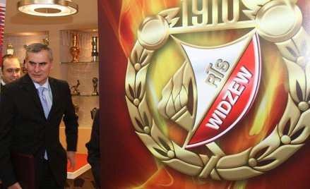 Paweł Janas - trener Widzewa.