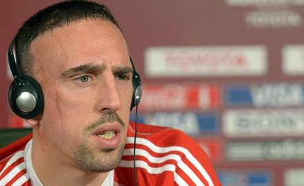 Franck Ribery podczas konferencji prasowej FIFA Club World Cup 15.12.2013 r.