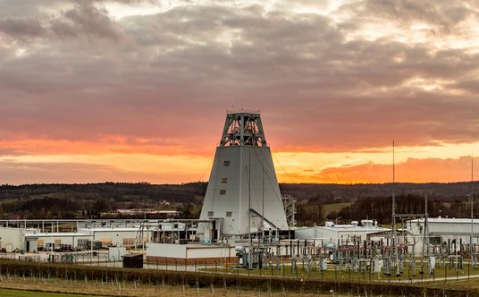 Wieża najgłębszego szybu KGHM GG-1 - szyb Retków będzie od niego głębszy