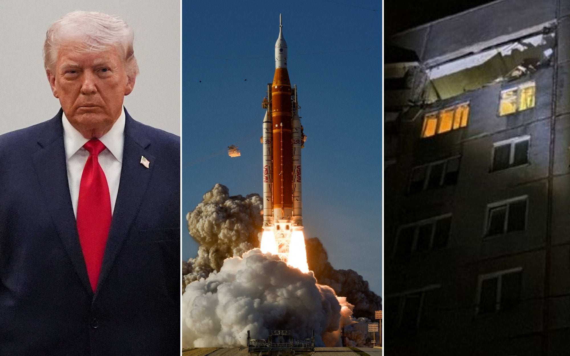 Donald Trump announces further war with Iran, humanity begins to return to the moon