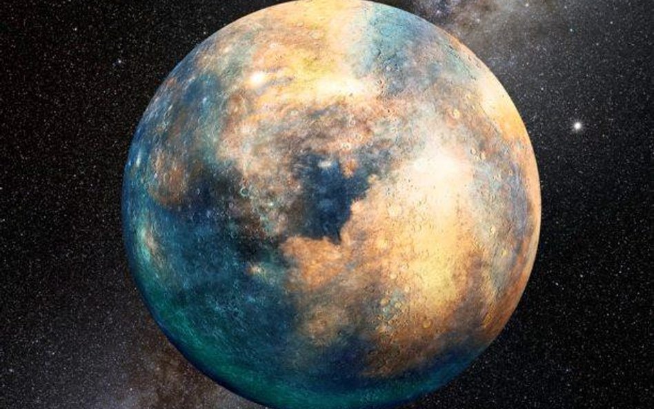 Masa planetarna obiektu jest większa od Marsa, a mniejsza od Ziemi