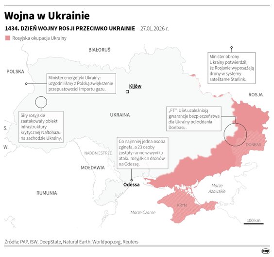 Tak wyglądała sytuacja na froncie w 1434 dniu wojny