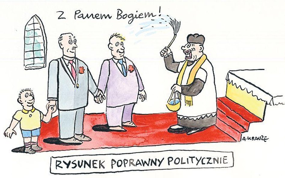 Komentarz rysunkowy. Rysunek poprawny politycznie