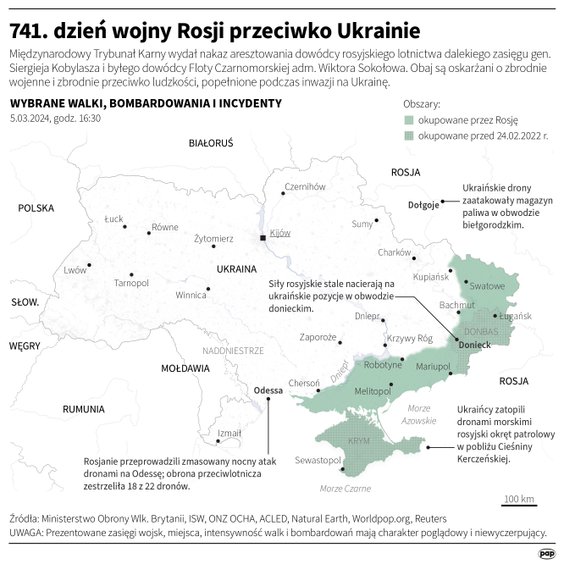Tak wyglądała sytuacja na froncie w 741. dniu wojny