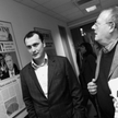 Adam Michnik i Dalibor Balszinek, redaktor naczelny „Lidovych Novin”, Praga, 11.11.2009 r. (Fot. Tom