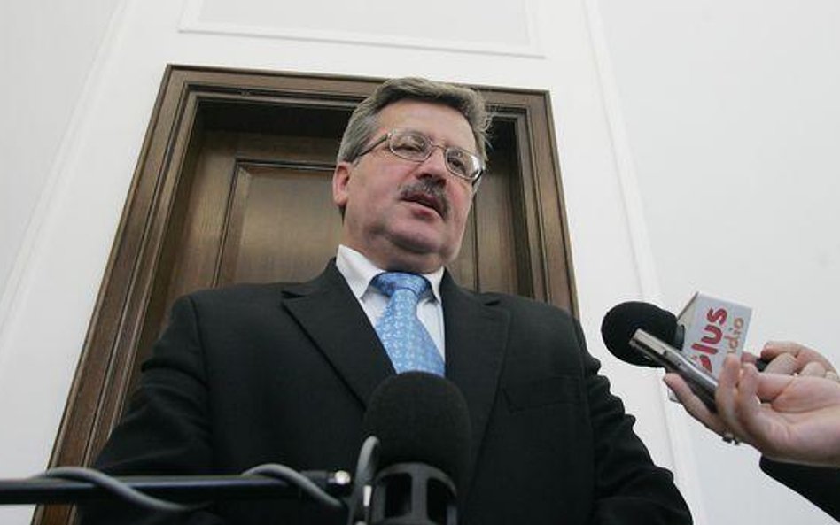 Marszałek Sejmu Bronisław Komorowski