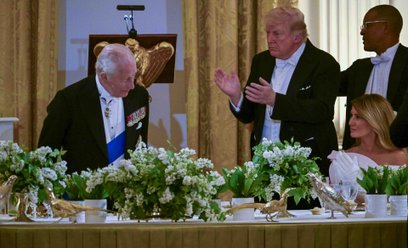 Karol III został podjęty przez Donalda Trumpa obiadem w Białym Domu