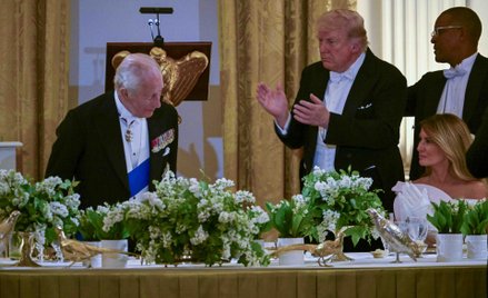 Karol III został podjęty przez Donalda Trumpa obiadem w Białym Domu