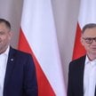 Prezydent RP Karol Nawrocki i były prezydent RP Andrzej Duda