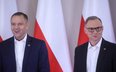 Prezydent RP Karol Nawrocki i były prezydent RP Andrzej Duda