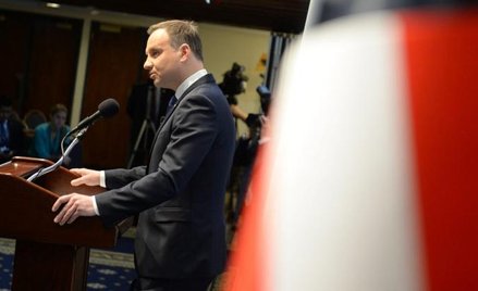 Prezydent Andrzej Duda wczoraj w National Press Club w Waszyngtonie