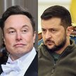 Przedsiębiorca Elon Musk i prezydent Ukrainy Wołodymyr Zełenski