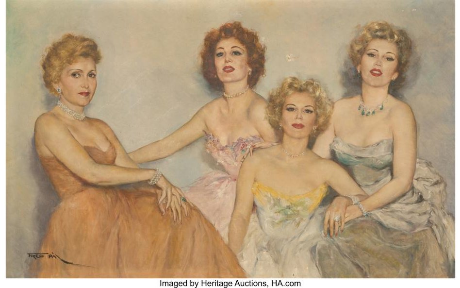 Siostry Gabor z matką