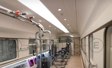 Wnętrze pociągu Władimira Putina