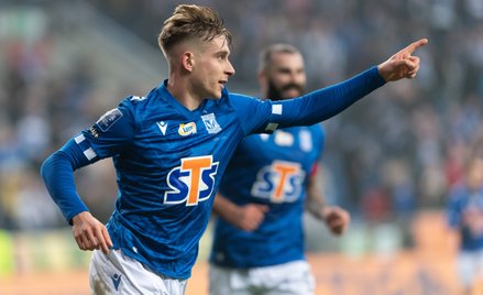 Michał Skóraś, autor jednej z bramek w meczu Lecha z Lechią