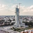 Najwyższa wieża kompleksu Olszynki Park osiągnie wysokość blisko 221 metrów.