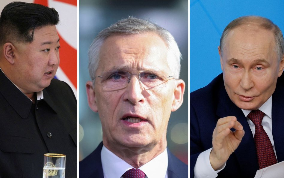 Kim Dzong, Jens Stoltenberg, Władimir Putin