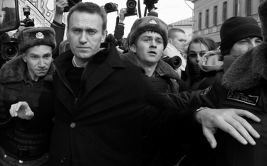Aleksiej Nawalny w czasie aresztowania go po jednej z demonstracji