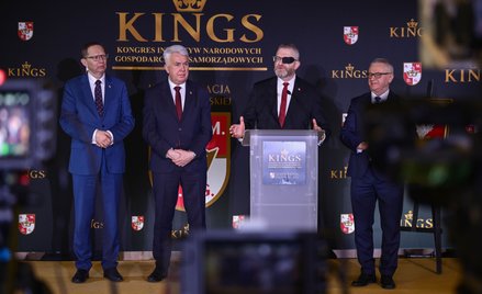 Grzegorz Braun w czasie kongresu KINGS w Łochowie