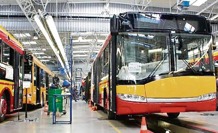 W fabryce Solarisa w Bolechowie powstały autobusy m.in. dla Warszawy