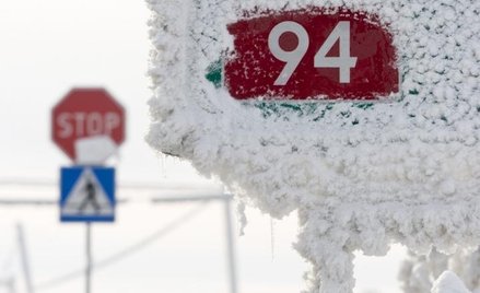 Jerzmanowice w Małopolskiem, pozbawione zasilania wskutek warunków atmosferycznych