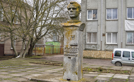 Pomnik Jurija Gagarina w ukraińskiej wsi Czornobajiwka