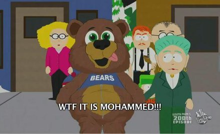 Kadr ze spornego odcinka "South Park"