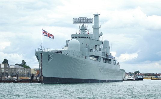 "HMS Bristol. Fot./Tomasz Grotnik."