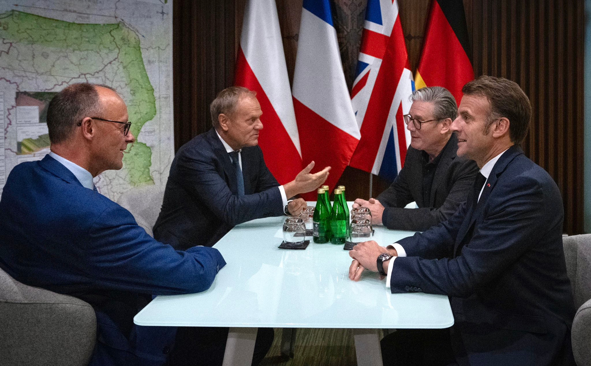 Donald Tusk w Kijowie. Razem z przywódcami Francji, Niemiec i Wielkiej Brytanii