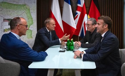 Donald Tusk w Kijowie. Razem z przywódcami Francji, Niemiec i Wielkiej Brytanii