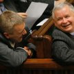 Roman Giertych i Jarosław Kaczyński w Sejmie w 2007 r.