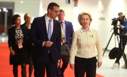 Mateusz Morawiecki i Ursula von der Leyen