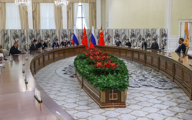 Spotkanie Władimira Putina i Xi Jinpinga w Uzbekistanie