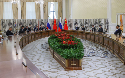 Spotkanie Władimira Putina i Xi Jinpinga w Uzbekistanie