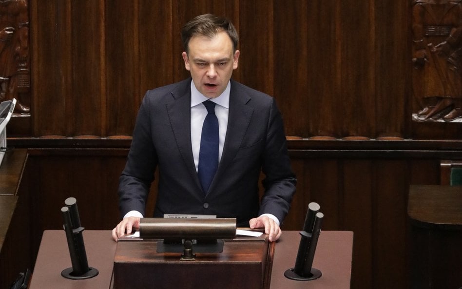 Minister finansów i gospodarki Andrzej Domański
