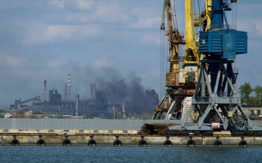 Mariupol, widok na zakłady Azowstal