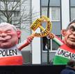 Karnawał w Dusseldorfie: Kaczyński z sierpem i Orban z młotem