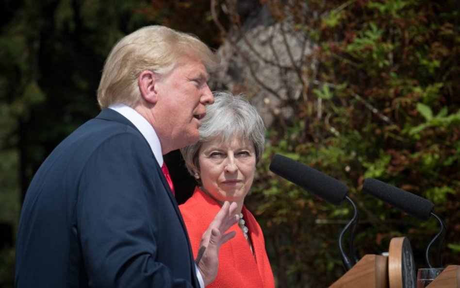 May: Trump radził mi, by pozwać Unię Europejską